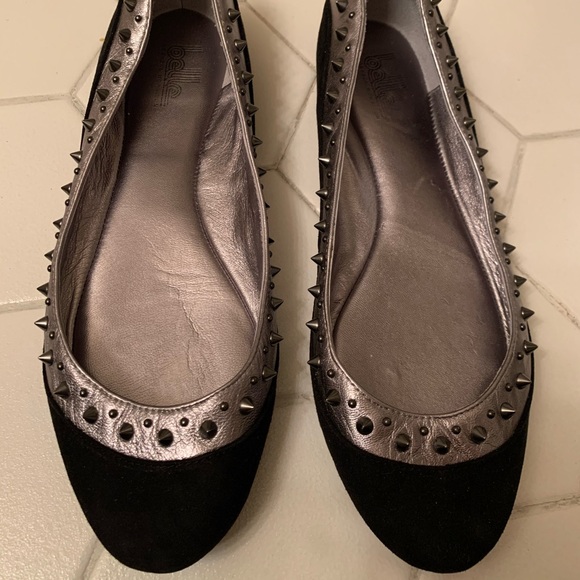 Belle by Sigerson Morrison Black Suede Flats - Picture 2 of 8